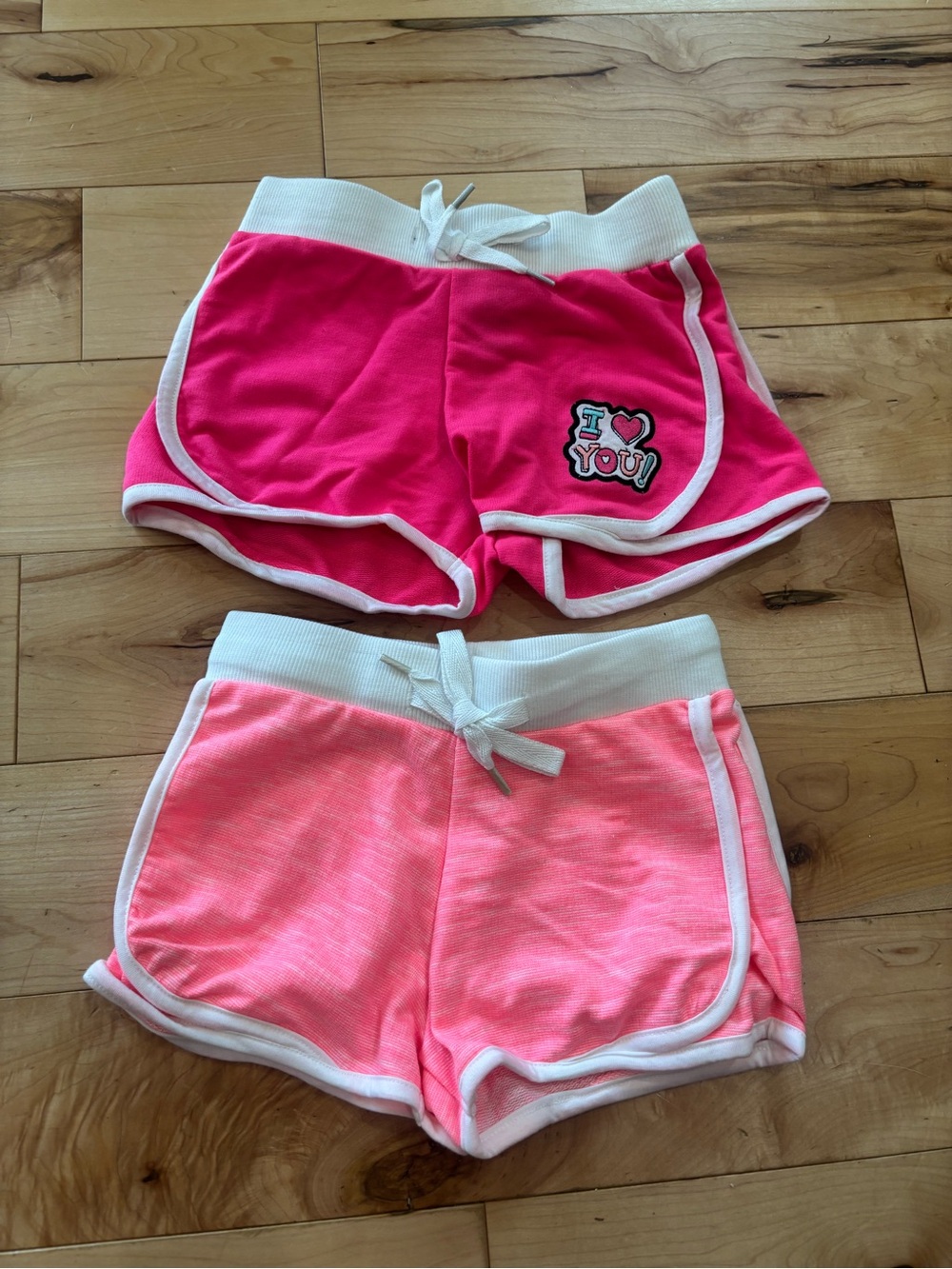 Limited Too Hot Pink & Light Pink Girls' Shorts Set
